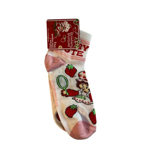 NEW STRAWBERRY SHORTCAKE Novelty Socks - Picture 1 of 6